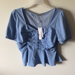 Bell Shaped Blue Top